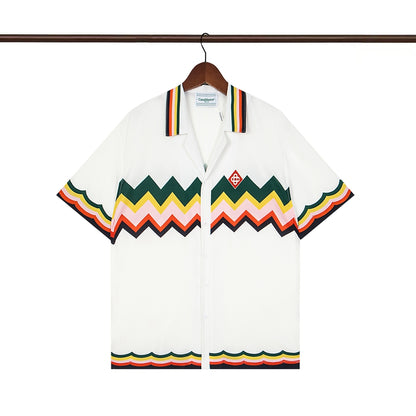 Tennis Club Summer Short Sleeve Shirt Shorts Set