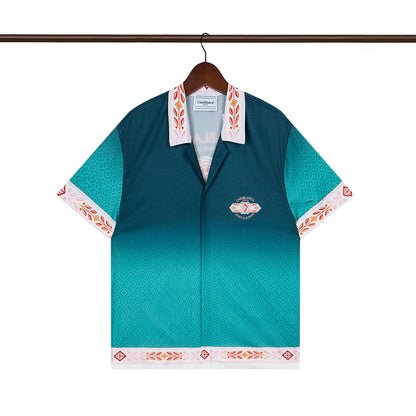 Tennis Club Summer Short Sleeve Shirt Shorts Set