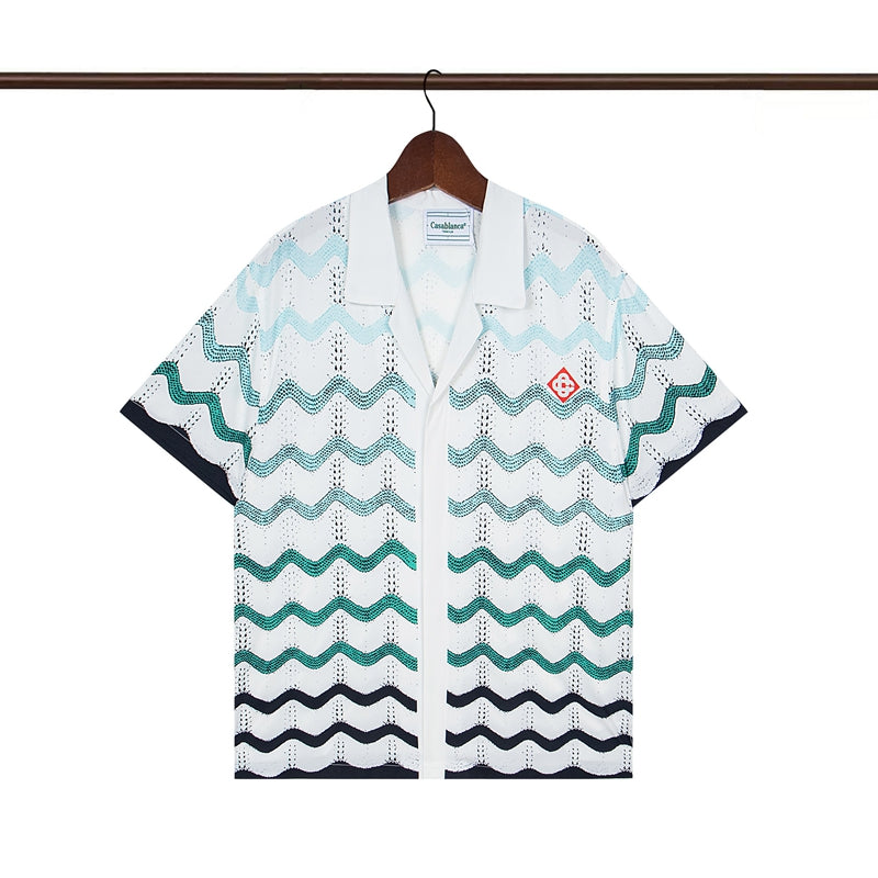 Tennis Club Summer Short Sleeve Shirt Shorts Set