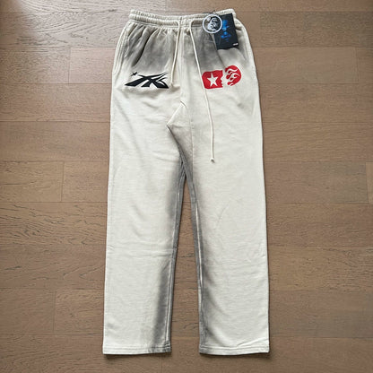 Vintage Casual Hoodie Pants Set