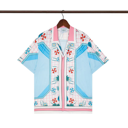 Tennis Club Summer Short Sleeve Shirt Shorts Set