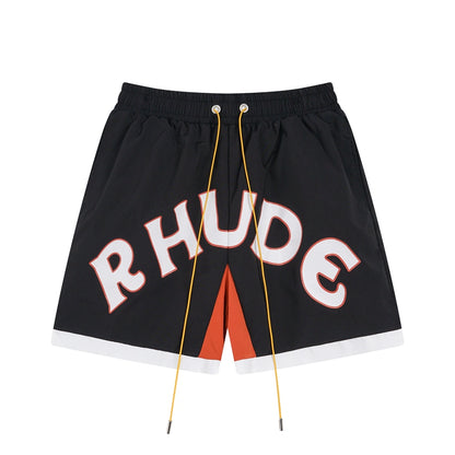 Simple Loose Colorblocked Athletic Shorts