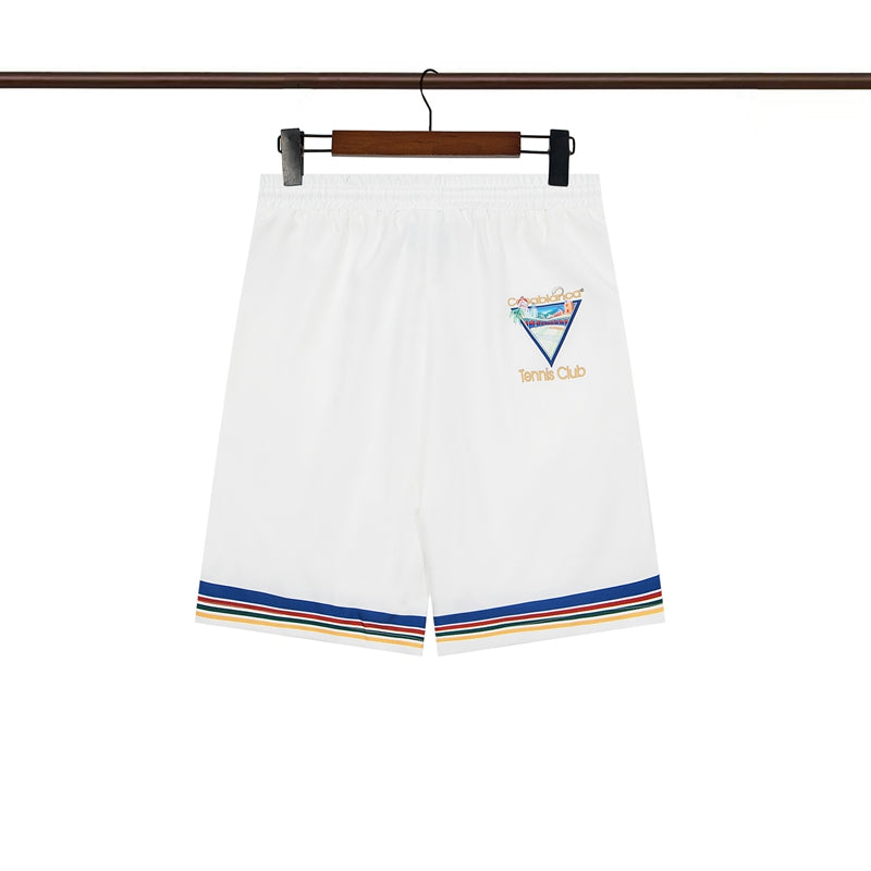 Tennis Club Summer Short Sleeve Shirt Shorts Set