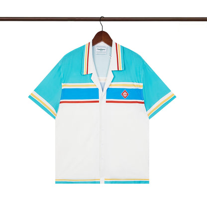 Tennis Club Summer Short Sleeve Shirt Shorts Set