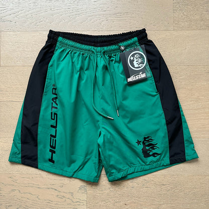 Simple Loose Colorblocked Athletic Shorts