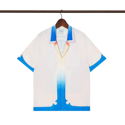 Tennis Club Summer Short Sleeve Shirt Shorts Set