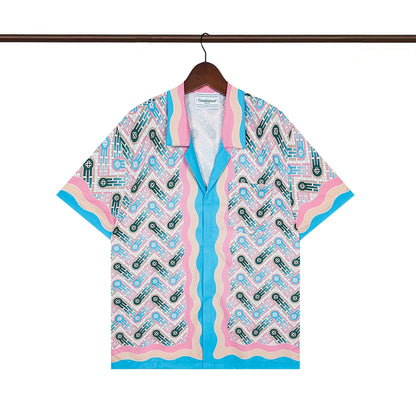 Tennis Club Summer Short Sleeve Shirt Shorts Set