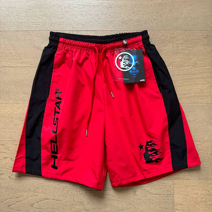 Simple Loose Colorblocked Athletic Shorts