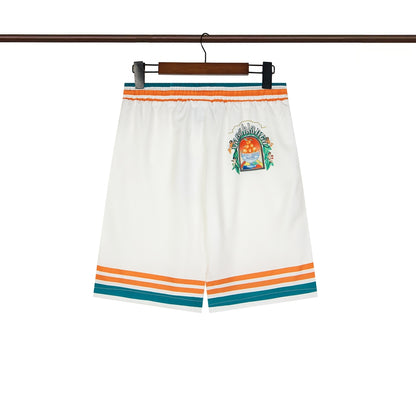 Tennis Club Summer Short Sleeve Shirt Shorts Set