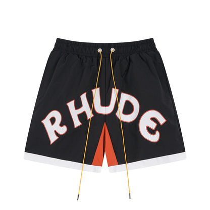 Simple Loose Colorblocked Athletic Shorts