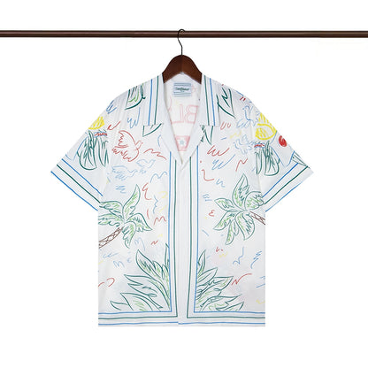 Tennis Club Summer Short Sleeve Shirt Shorts Set