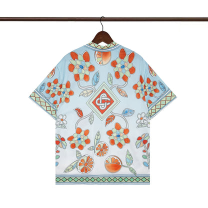 Tennis Club Summer Short Sleeve Shirt Shorts Set