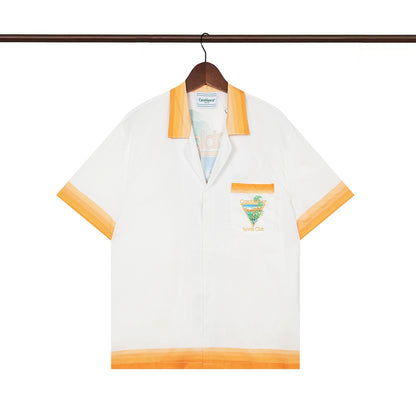 Tennis Club Summer Short Sleeve Shirt Shorts Set
