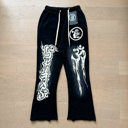 Vintage Casual Hoodie Pants Set