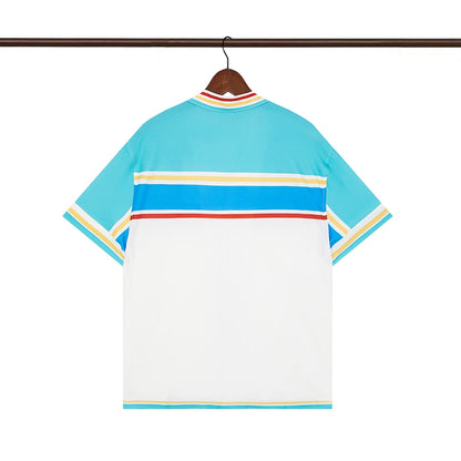 Tennis Club Summer Short Sleeve Shirt Shorts Set