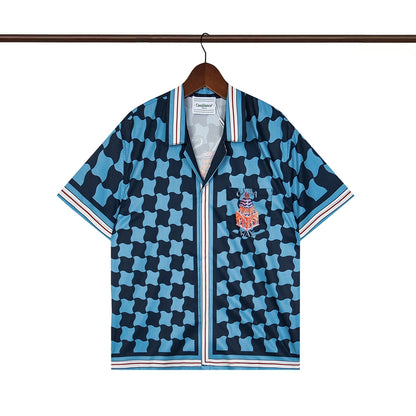 Tennis Club Summer Short Sleeve Shirt Shorts Set